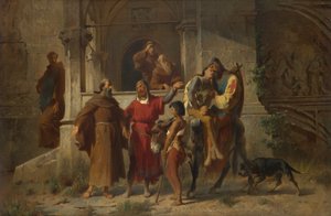 Studie till målningen: Returning Crusaders