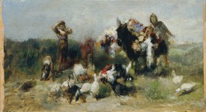 Scen från Don Quijote (kamp med fågeln)