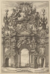 Triumfbåge för Henrik II av Johann Ulrich Kraus, after Peter Schubert von Ehrenberg