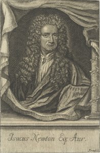 Porträtt av Sir Isaac Newton 1642-1727, av Johann Ulrich Krauss