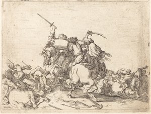 Caprics av ​​olika strider av Johann Wilhelm Baur
