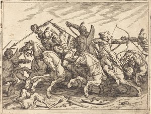 Caprics av ​​olika strider, 1635. av Johann Wilhelm Baur