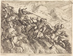 Caprics av ​​olika strider, 1635. av Johann Wilhelm Baur