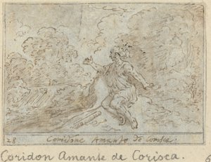 Coridone, älskare av Corisca av Johann Wilhelm Baur