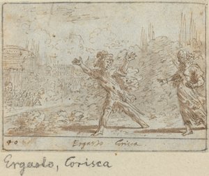 Ergasto och Corisca, 1640.