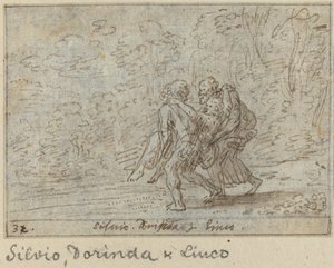 Silvio, Dorinda och Linco, 1640.