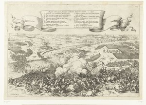 Veldslag aan de rivier de Gete, 1568 Slaget vid floden Geta med Albans guvernör. 1568 (titel på objekt)