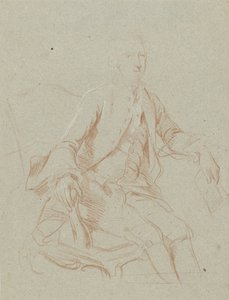 Sittande herre med bok av Johann Wilhelm Böttner