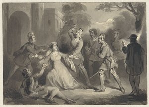 Mordet på Alida van Poelgeest, 1392 av Johann Wilhelm Kaiser (I)