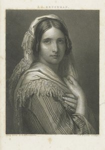 Porträtt av en okänd kvinna av Johann Wilhelm Kaiser (I)