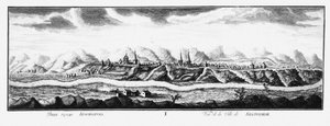 Utsikt över Krasnoyarsk, ca 1735