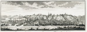 Utsikt över Tobolsk, ca 1735