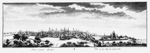 Utsikt över Yakutsk, ca 1735
