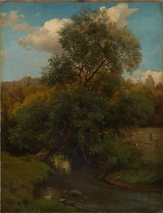 Vid bäcken av Johann Wilhelm Schirmer
