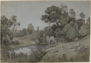 Egerias grotta av Johann Wilhelm Schirmer