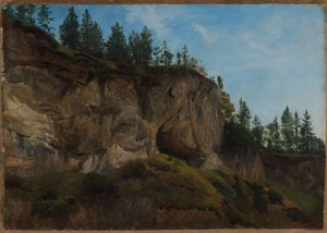 Klippbrant i Schweiz av Johann Wilhelm Schirmer