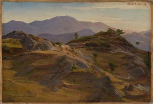 Landskap nära Civitella av Johann Wilhelm Schirmer