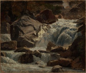 Schweizisk bergsbäck av Johann Wilhelm Schirmer