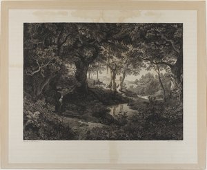 Det stora italienska landskapet av Johann Wilhelm Schirmer