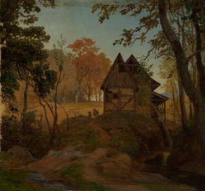Vattenkvarn av Johann Wilhelm Schirmer