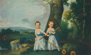 Barnklänning: The Blunt Boys, ca 1767, 1948. av Johan Joseph Zoffany