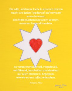 The joyful heart love star - version 1 av Johanna Thier