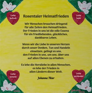 Rosental fred i hemlandet av Johanna Thier