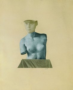 Typisk amalgame vertikal du Dada Baargeld - Typisk vertikal röra som skildring av Dada Baargeld - Johannes Theodor Baargeld (Zentrodada) (1892-1927). Mixed media ombord av Johannes Baargeld