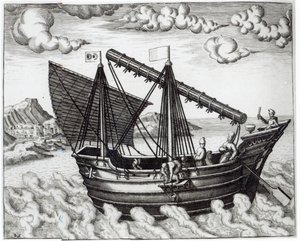 A Chinese Junk, illustration från 