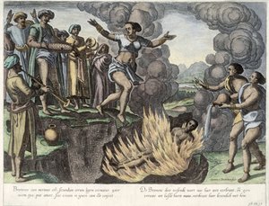 Sati, illustration från 