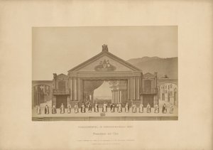 Passionsspel från Ober-Ammergau - proscenium med kör