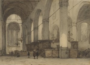 Kerkinterieur av Johannes Bosboom