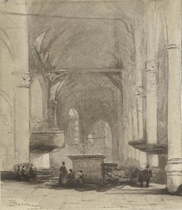 Kerkinterieur av Johannes Bosboom