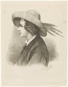 Porträtt av Martinus Antonius Kuytenbrouwer i profil