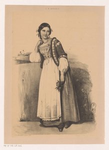 Kvinna i italiensk kostym av Johannes Christiaan d