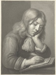 skrivande pojke av Johannes Cornelis Mertens