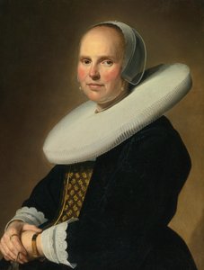 Porträtt av en dam, signerad mitt till höger: J. Verspronck...