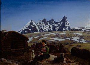 Store Skagastølstind (olja ombord)