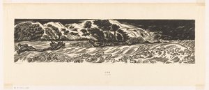 Bandjir (originaltitel på objekt) av Johannes Frederik Engelbert ten Klooster (signed by artist)