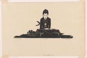 Dalang (originaltitel på objekt) av Johannes Frederik Engelbert ten Klooster (signed by artist)