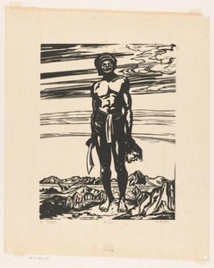 The Warrior (originaltitel på objektet) av Johannes Frederik Engelbert ten Klooster (signed by artist)
