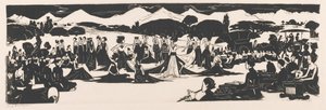 Djokja (originaltitel på objekt) av Johannes Frederik Engelbert ten Klooster (signed by artist)