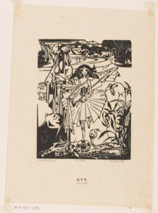 Hindoedanseres (originaltitel på objektet) av Johannes Frederik Engelbert ten Klooster (signed by artist)