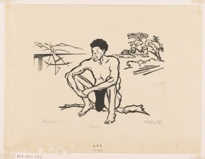 Papoea (originaltitel) av Johannes Frederik Engelbert ten Klooster (signed by artist)