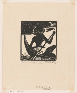 Papoeameisje (originaltitel på objekt) av Johannes Frederik Engelbert ten Klooster (signed by artist)