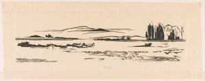 Riviermonding N. N. Guinea (originaltitel på objektet) av Johannes Frederik Engelbert ten Klooster (signed by artist)