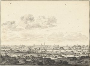 Utsikt över Middelburg av Johannes Goedaert