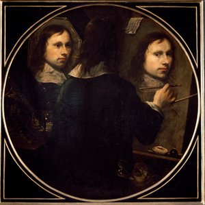 Självporträttmålning av Johannes Gumpp (1626-?) 1646 sön. 88,5x89 cm Florens, Galleria degli Uffizi (Kontor) av Johannes Gumpp