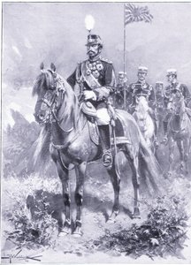 His Imperial Majesty: The Emperor of Japan, illustration från Cassells History of the Russian-Japanese War Vol 1, c.1900 av Johannes Hermann Barend Koekkoek