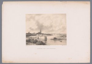 Utsikt över Arnhem från Rehberg Arnhem van den Rehberg (titel på objekt) Holländsk stads- och hamnvy efter teckningar av Everhardus Koster (serietitel) E. Kosters skissbok: Dutch City and Harbour Views (serietitel)